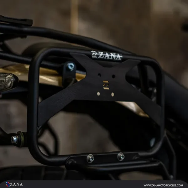 Zana Saddle Stay with Jerry Can Mount for Guerrilla 450 (Black Texture) - Image 4