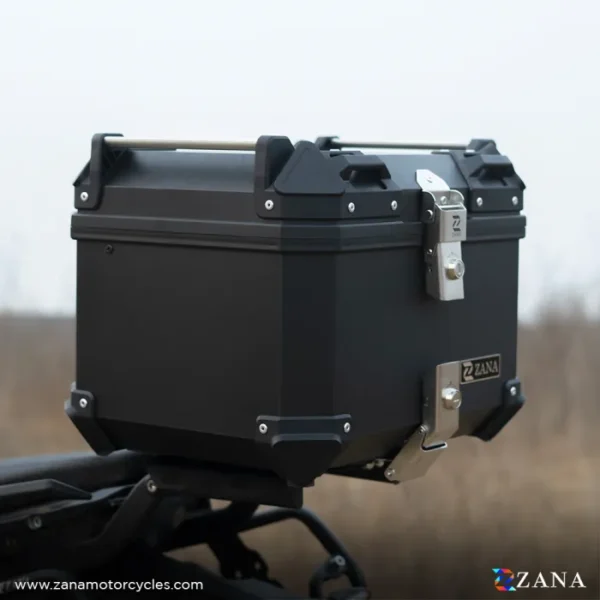 Zana Universal Top Box Plastic (45 Ltr) l-flat Black With Back Rest Cushion - Image 5