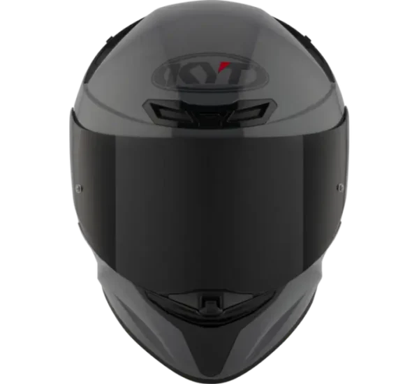 KYT TT-REVO Plain Gloss Grey Helmet - Image 4