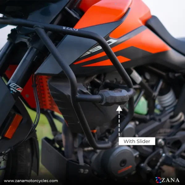 Zana CRASH GUARD WITH SLIDER TEXTURE MATT BLACK KTM 250/390 / 390 X ADV - Image 4