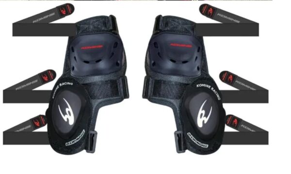 KOMINE Racing Knee Guard with Racing Sliders (Free Size) - Image 3