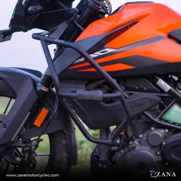 Zana CRASH GUARD WITH SLIDER TEXTURE MATT BLACK KTM 250/390 / 390 X ADV - Image 5