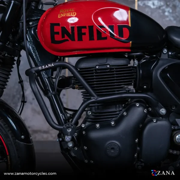 Zana CRASH GUARD WITH SLIDER BLACK MS FOR ROYAL ENFIELD HUNTER 350 - Image 5