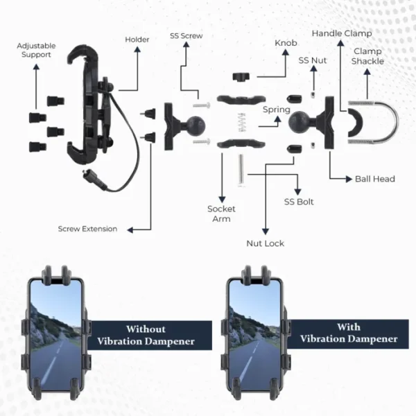 Zana Universal Mobile Holder with Touch Charger - Image 5