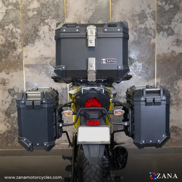 Zana Panniers( 36 LTR )Aluminium L-Flat Black - Image 5