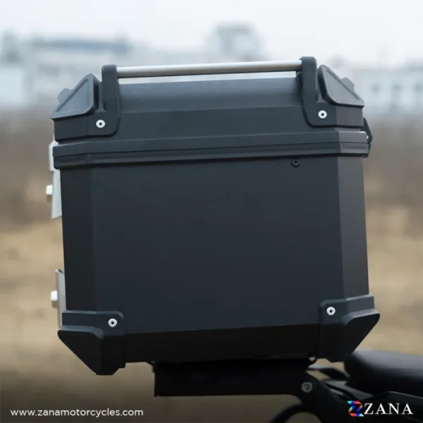 Zana Universal Top Box Plastic (45 Ltr) l-flat Black With Back Rest Cushion - Image 6