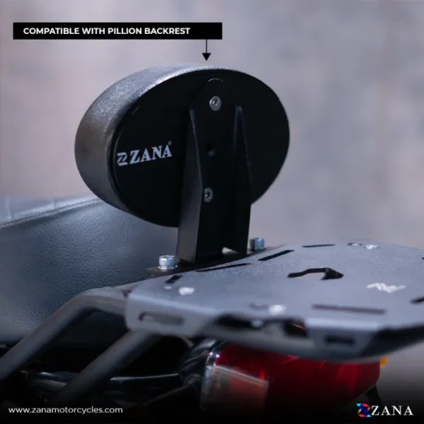 Zana TOP RACK (T-2) WITH ALUMINIUM PLATE COMPATIBLE WITH PILLION BACKREST FOR GT& INTERCEPTOR 650 - Image 4