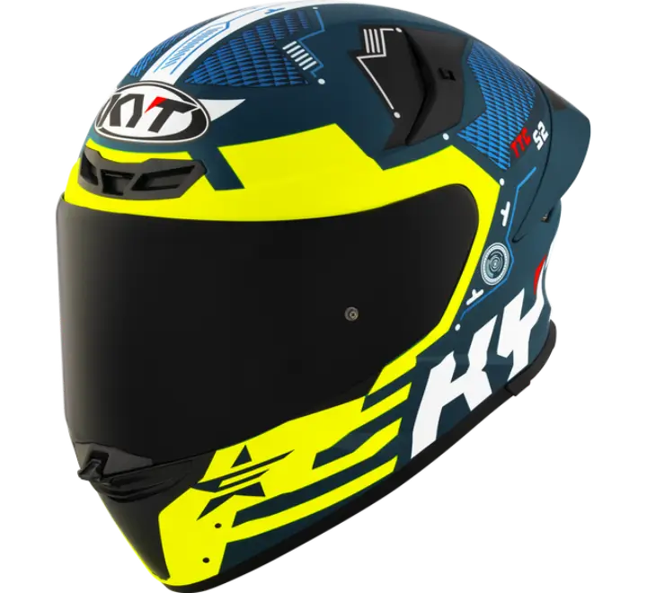 KYT TT-REVO Fuselage Matt Yellow Helmet - Image 5