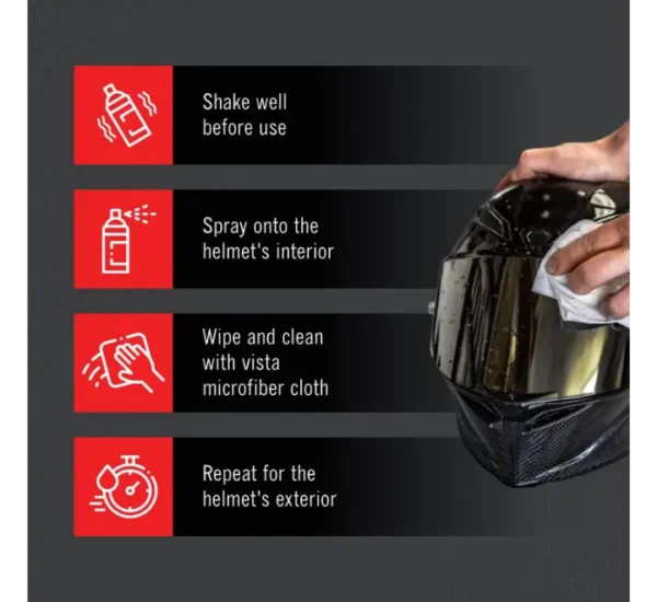Vista Auto Care Helmet Cleen 125 ml - Image 5