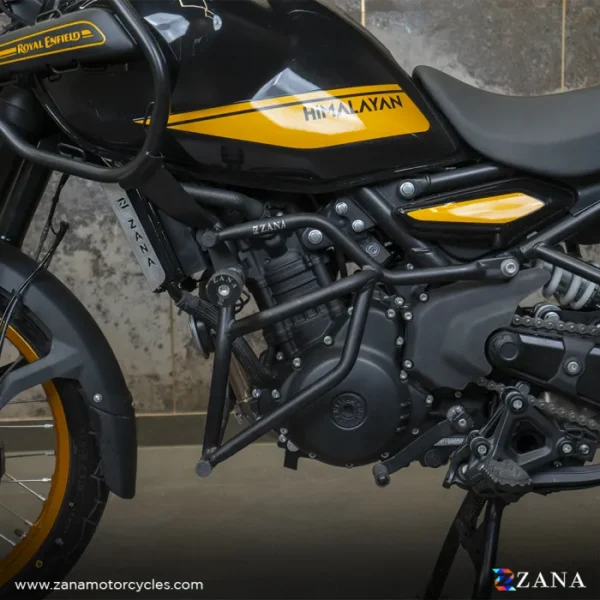 Zana Crash Guard for Himalayan 450 (with Slider , Black Texture, Mild Steel) - Type-1 - Image 5