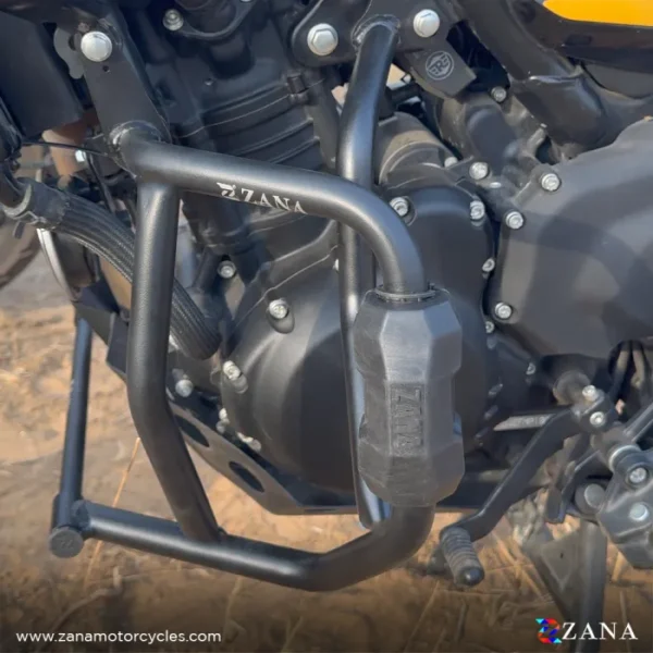 Zana Crash Guard for Himalayan 450 (with Slider Puck, Black Texture, Mild Steel) - Type-3 - Image 2
