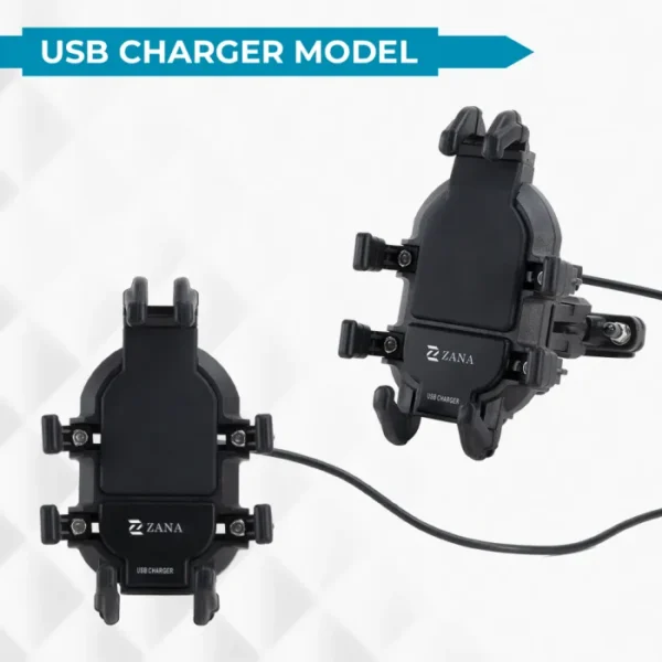 Zana Universal Mobile Holder with USB Charger - Image 6