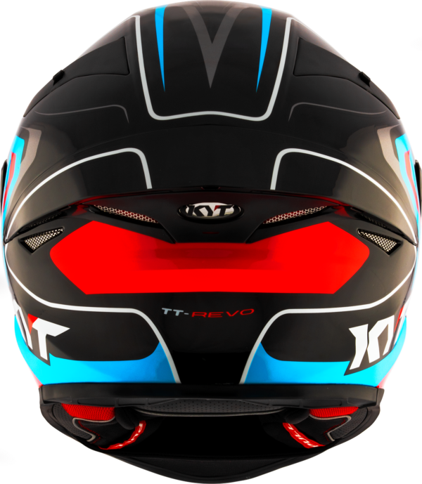 KYT TT-Revo Overtech Black Fuxia Gloss Helmet - Image 8
