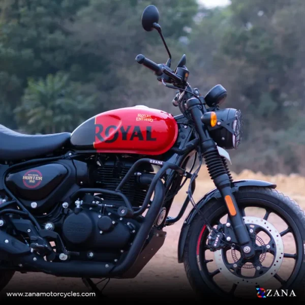 Zana CRASH GUARD WITH SLIDER BLACK MS FOR ROYAL ENFIELD HUNTER 350 - Image 7