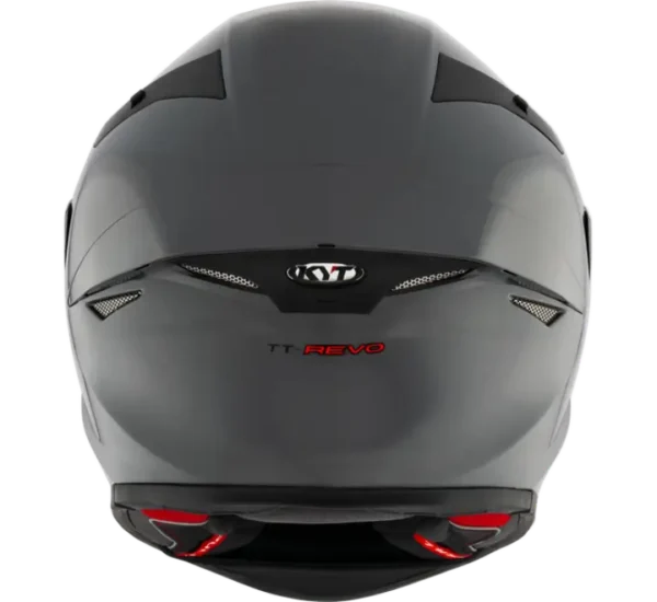 KYT TT-REVO Plain Gloss Grey Helmet - Image 7