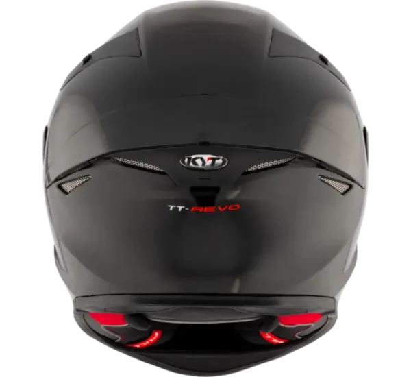 KYT TT-REVO Plain Gloss Black Helmet - Image 7
