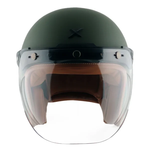 Axor Retro Jet Dull Battle Green Helmet - Image 3