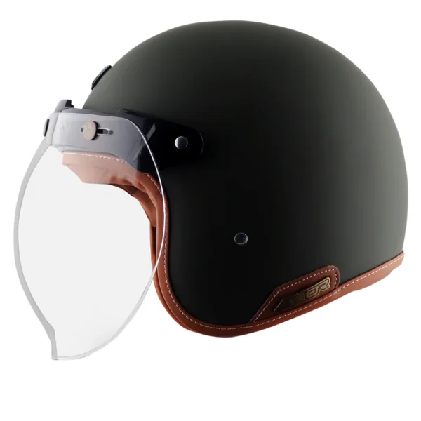 Axor Retro Jet Dull Battle Green Helmet - Image 2