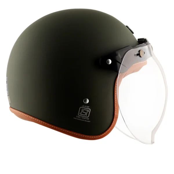 Axor Retro Jet Dull Battle Green Helmet - Image 5
