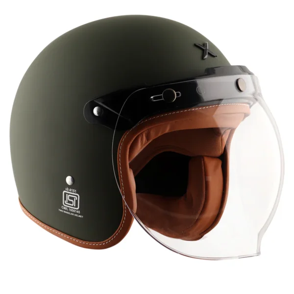 Axor Retro Jet Dull Battle Green Helmet - Image 6