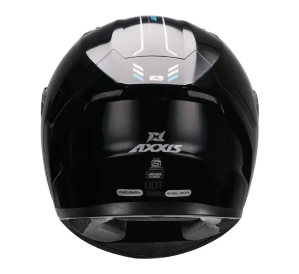 AXXIS Segment Solid Gloss Black Helmet - Image 2