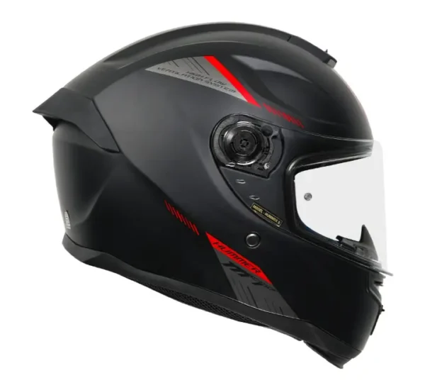 MT Hummer B Solid Matt Black A1 Helmet - Image 2