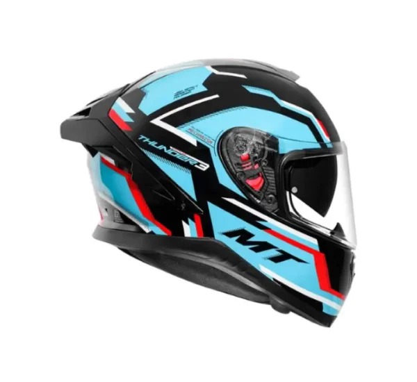 MT Thunder 3 SV Pro Blaze Helmet - Gloss Blue - Image 5