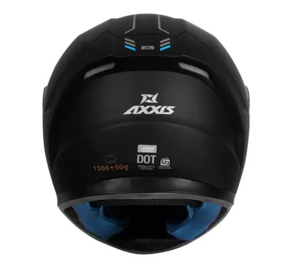 AXXIS Segment Solid Matt Black Helmet - Image 4
