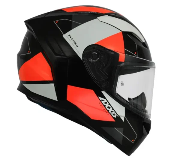 AXXIS SEGMENT SWITCH B14 FLUOR HELMET - GLOSS - Image 4