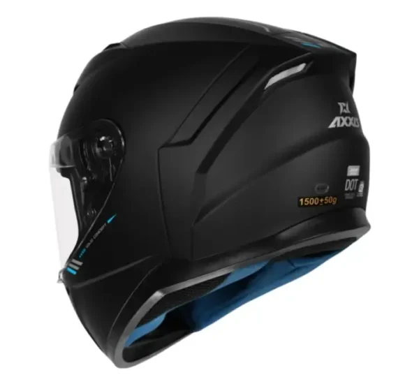 AXXIS Segment Solid Matt Black Helmet - Image 5