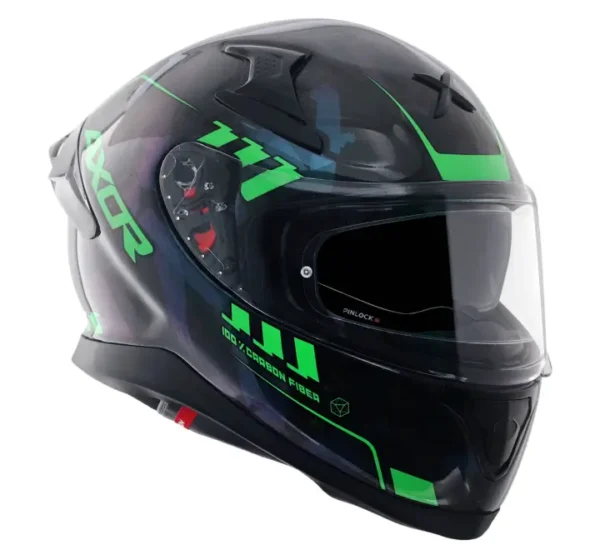 Axor Apex Gloss Carbon Small Checks Helmet - Image 5