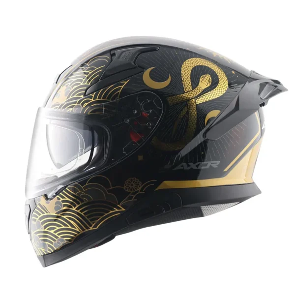 AXOR Apex Infinity Full Face Helmet – Black Gold Edition - Image 2