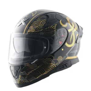 AXOR Apex Infinity Full Face Helmet – Black Gold Edition