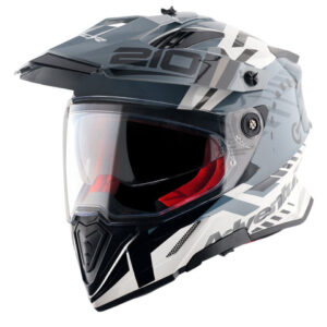 AXOR XCross Dual Visor Speedometer Gloss White Grey