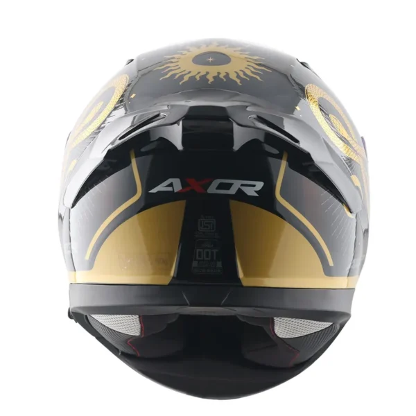 AXOR Apex Infinity Full Face Helmet – Black Gold Edition - Image 6