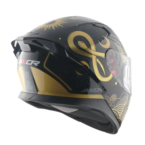 AXOR Apex Infinity Full Face Helmet – Black Gold Edition - Image 5