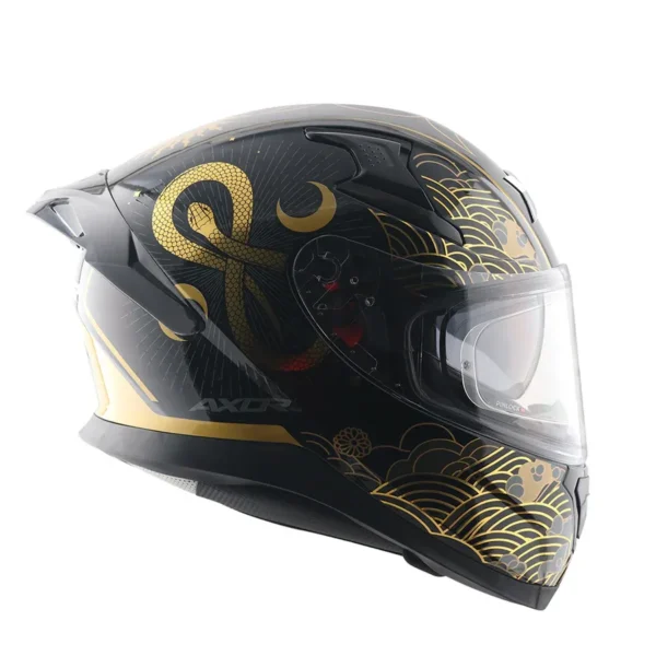 AXOR Apex Infinity Full Face Helmet – Black Gold Edition - Image 4