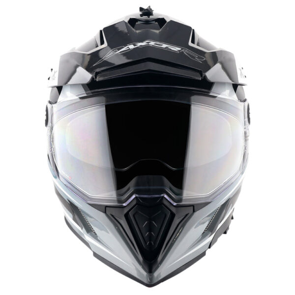 AXOR XCross Dual Visor Flagstaff Gloss Nardo Grey Black Helmet - Image 3