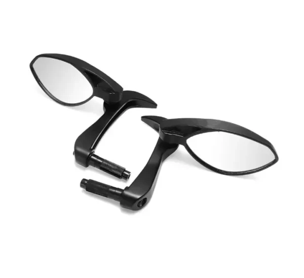 Motorcycle Handle Bar End Rearview Mirrors + Lever Guard - Image 13