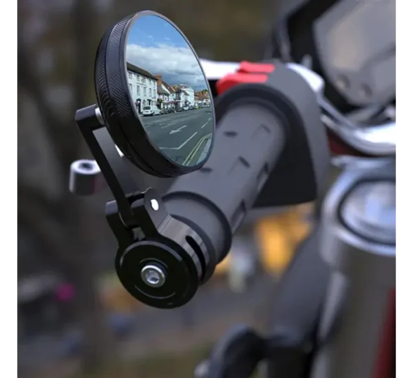 Slim Bar End Anti Glare Rear View Mirrors Foldable - Image 3