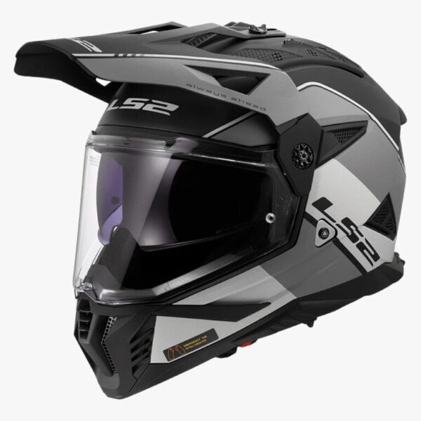 LS2 MX436 PIONEER II RALLY MATT GRAY BLACK-06