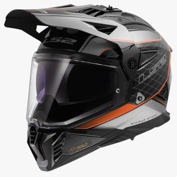 LS2 MX436 PIONEER II 100TH MERIDIAN GL. BLACK LIGHT GRAY ORANGE-06