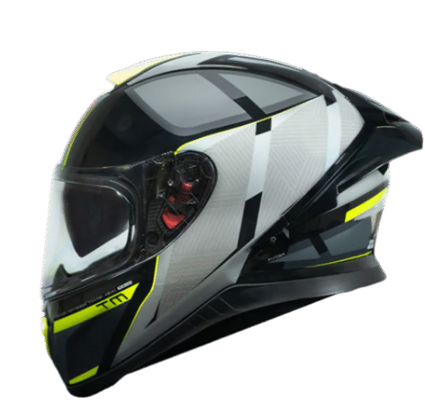 MT Thunder 3 SV Spoiler Nova B62 Matt Black Grey Neon Yellow Helmet