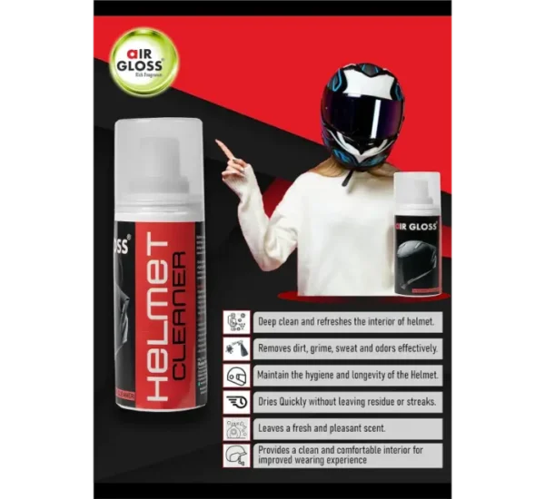AIR GLOSS Helmet Cleaner (Foam Based) 150ML - Image 2