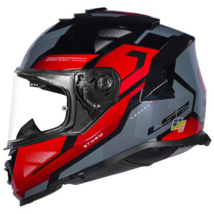 LS2 FF800 Storm II Kronos GREY RED Helmet