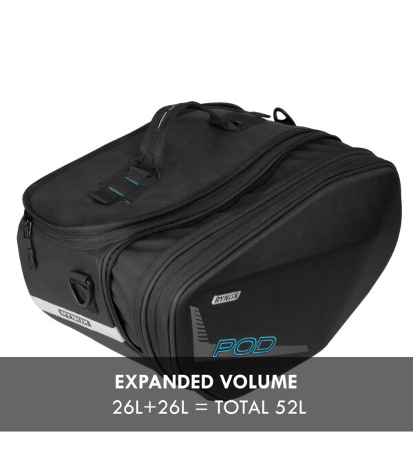 RYNOX POD SADDLEBAGS 52L- STORMPROOF - Image 5