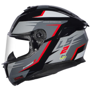 LS2 FF320 Stream II Meteor Helmet - Gloss Black & Red