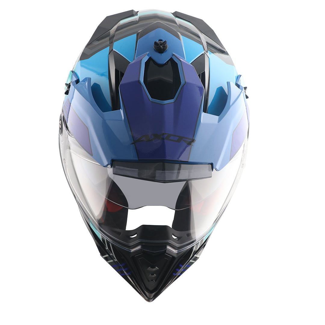 AXOR X-Cross Dual Visor Gambling Helmet - Image 4