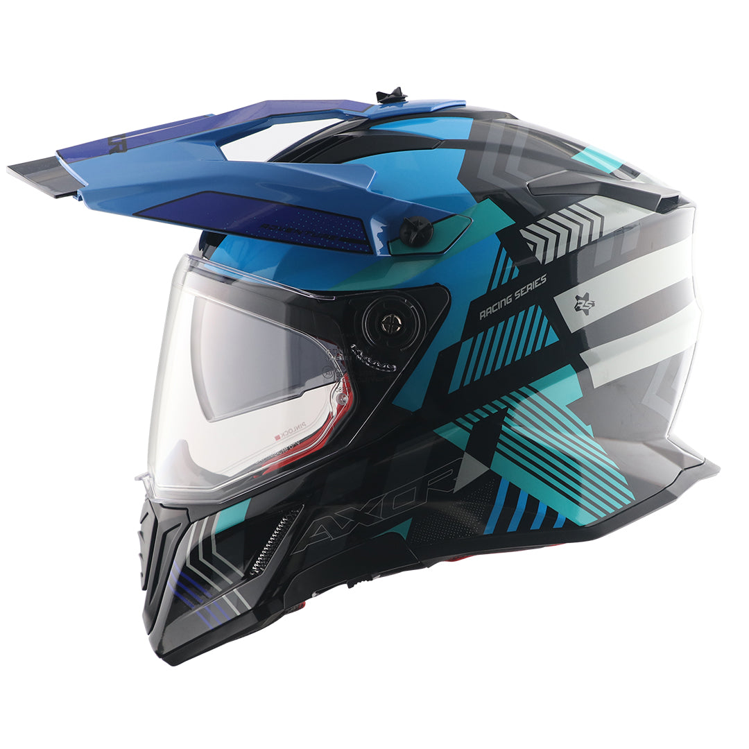 AXOR X-Cross Dual Visor Gambling Helmet - Image 2