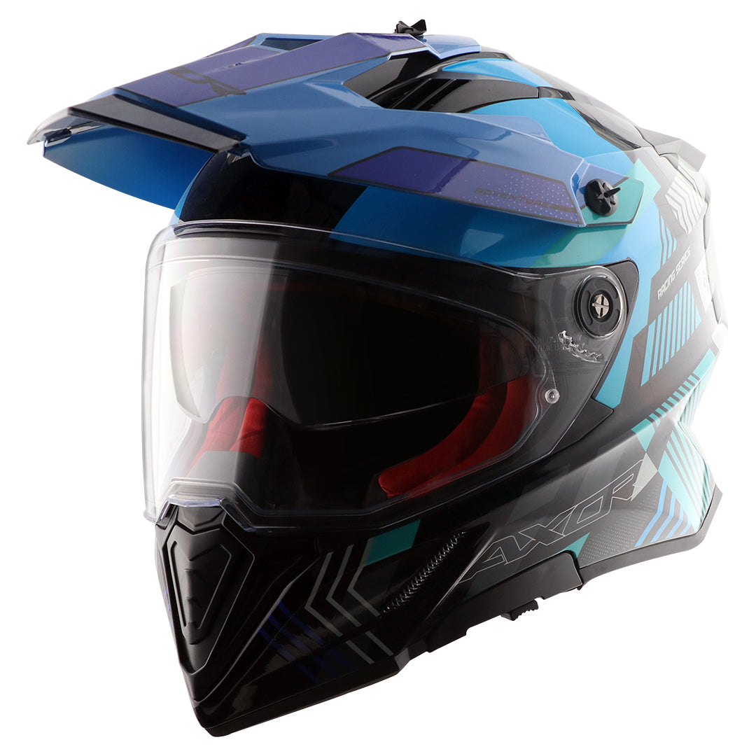 AXOR X-Cross Dual Visor Gambling Helmet